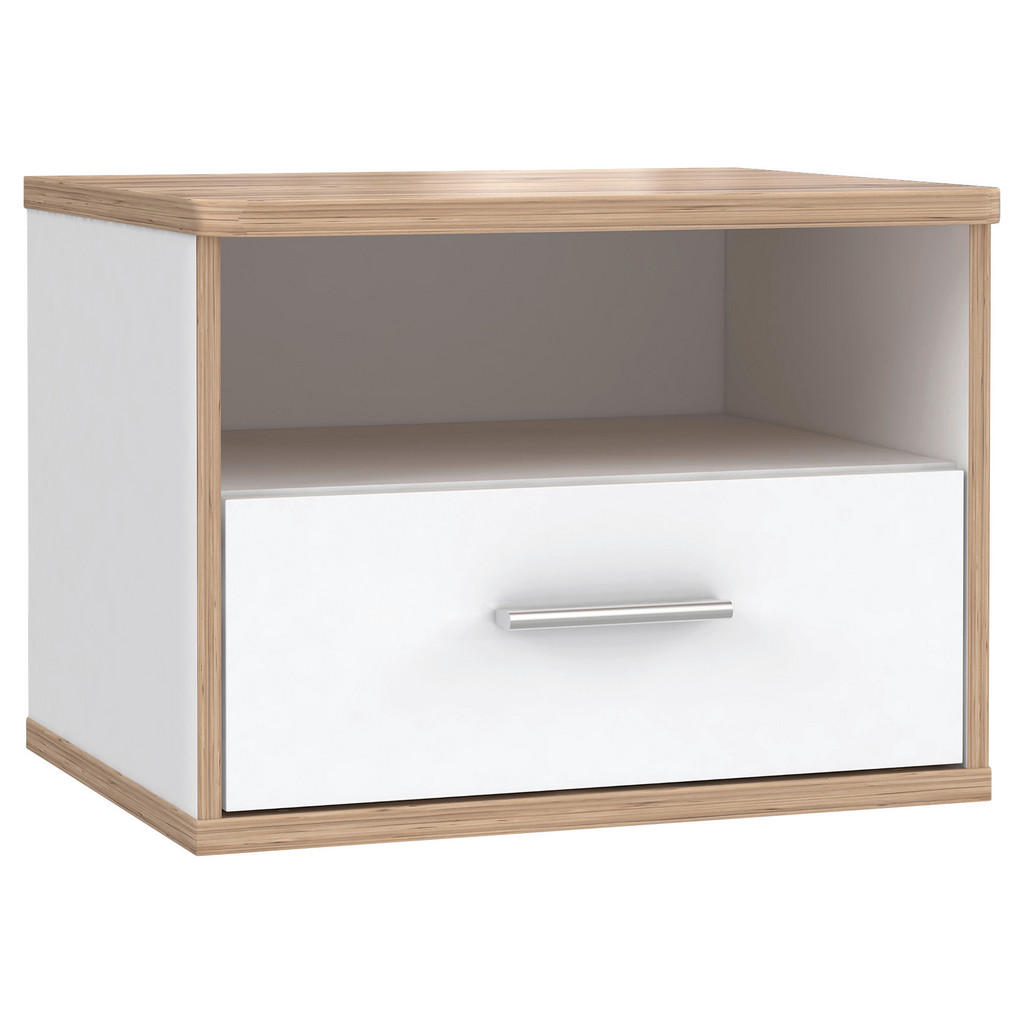 NOČNA OMARICA, bela, barve hrasta