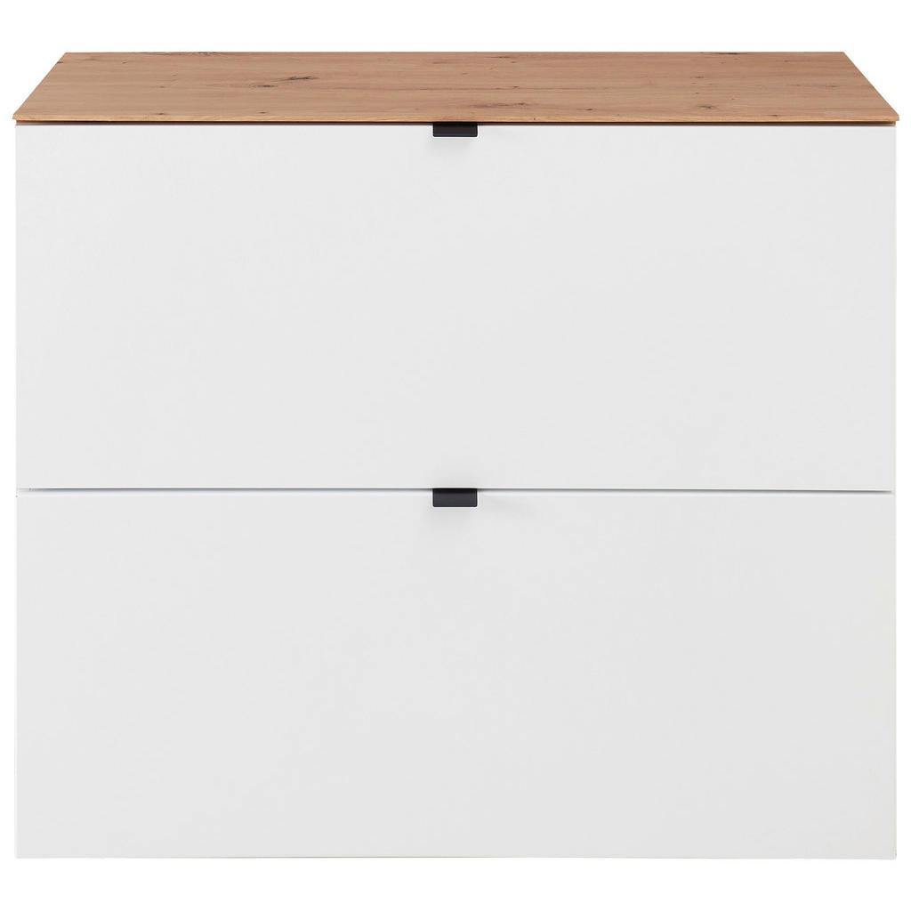 OMARA Z LOPUTAMI ZA ČEVLJE bela, hrast artisan