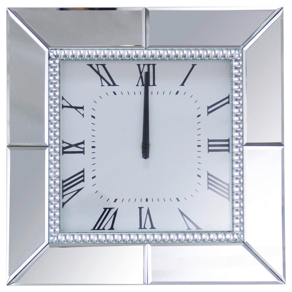 STENSKA URA srebrne barve