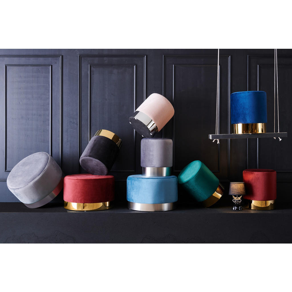 Alternative view of TABURE, kovina, tekstil roza, barve kroma