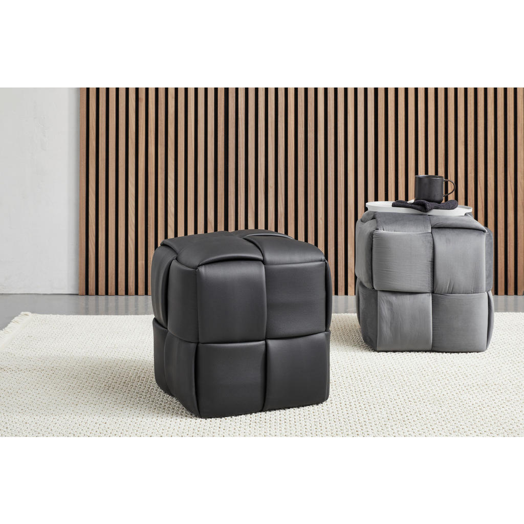 Alternative view of TABURE, tekstil črna