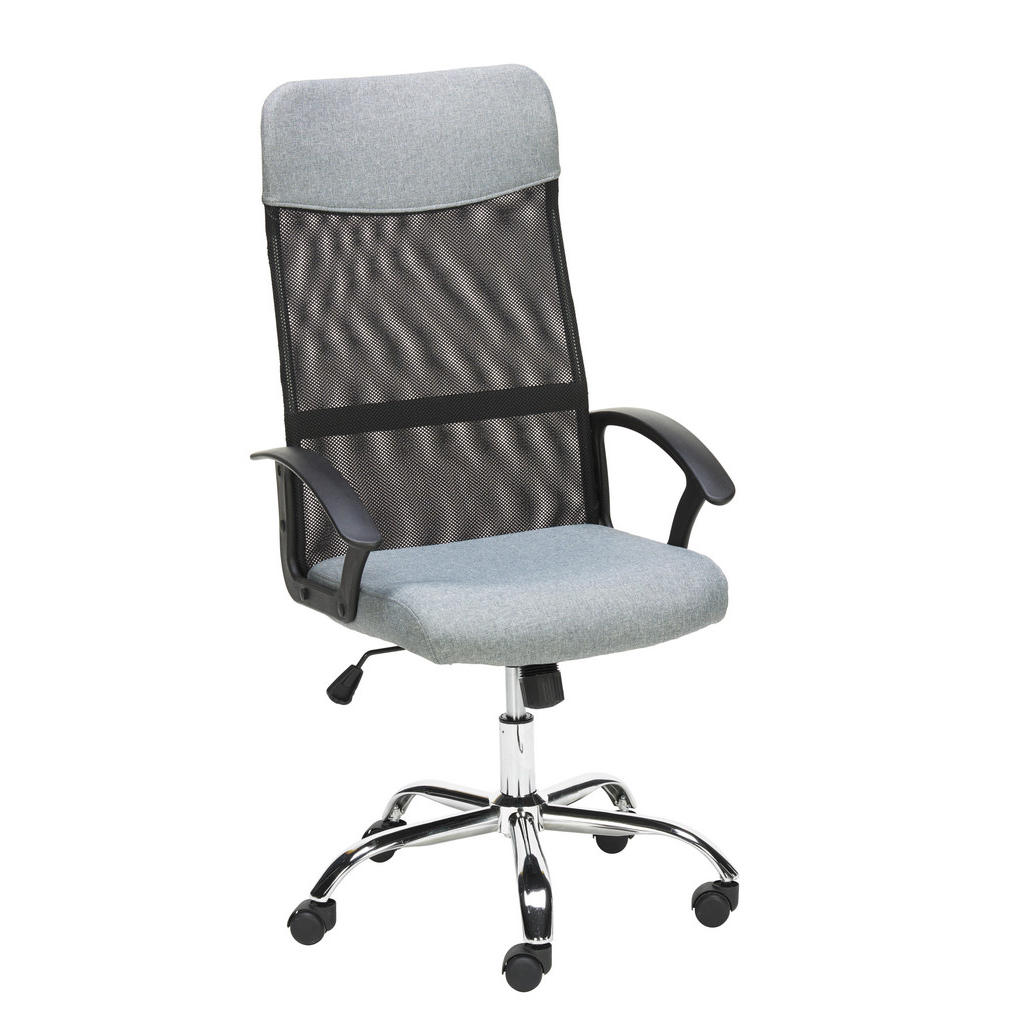 VRTLJIVI STOL kovina, umetna masa, tekstil siva, črna