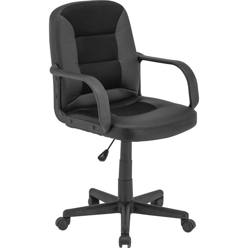 VRTLJIVI STOL kovina, umetna masa, tekstil črna