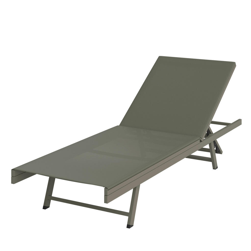 LEŽALNIK aluminij prašno lakirano zelena