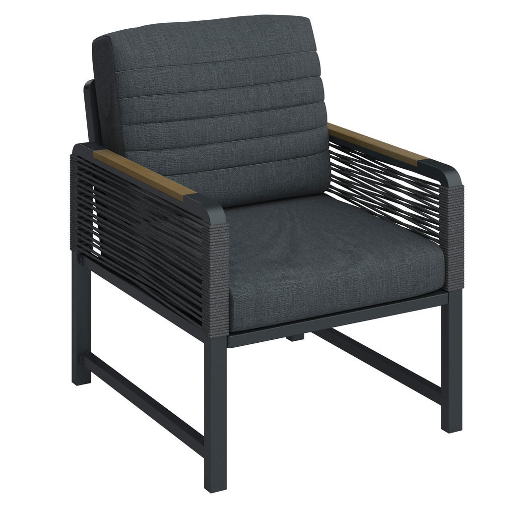 LOUNGE NASLANJAČ tkanina aluminij