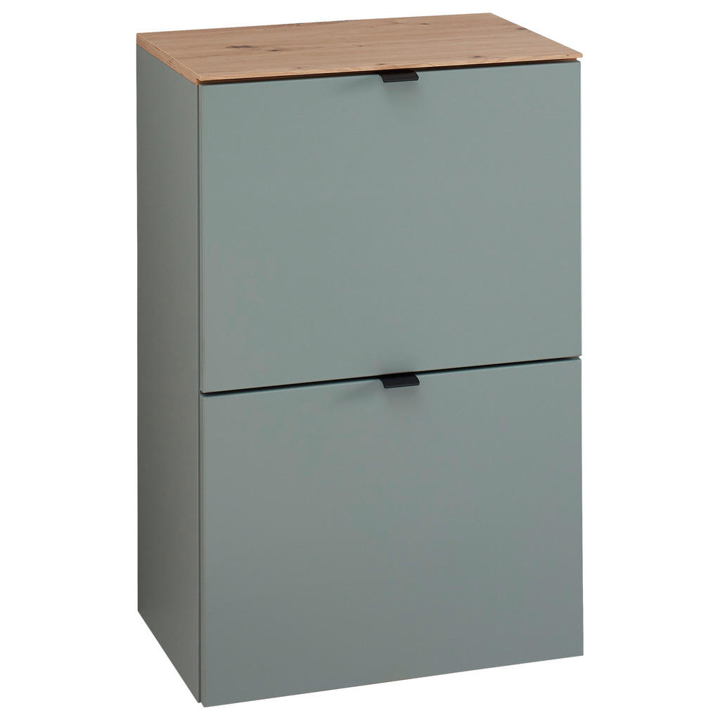 OMARA Z LOPUTAMI ZA ČEVLJE hrast artisan, žajbljevo zelena