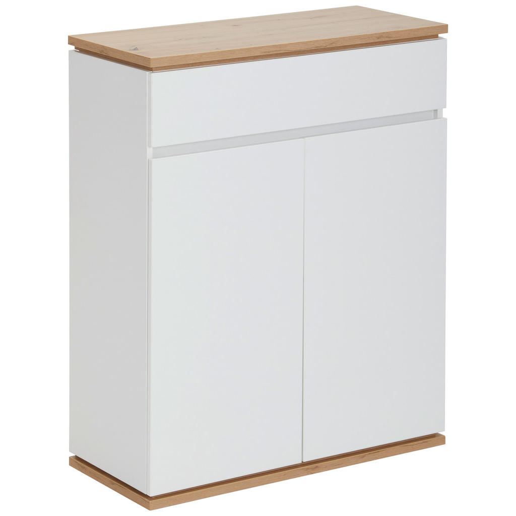 OMARA ZA ČEVLJE bela, hrast artisan