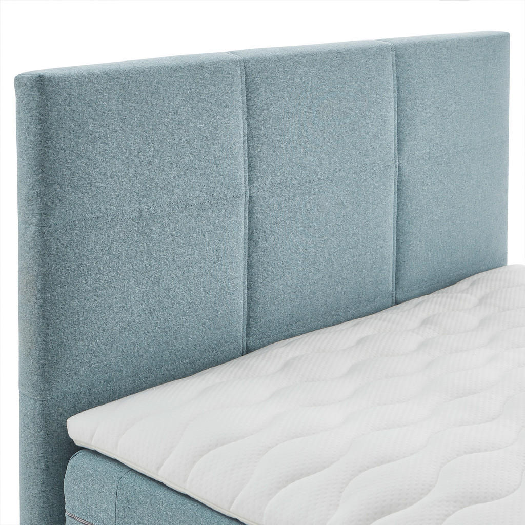 POSTELJA BOXSPRING 90 cm x 200 cm , tekstil svetlo modra - slika 5