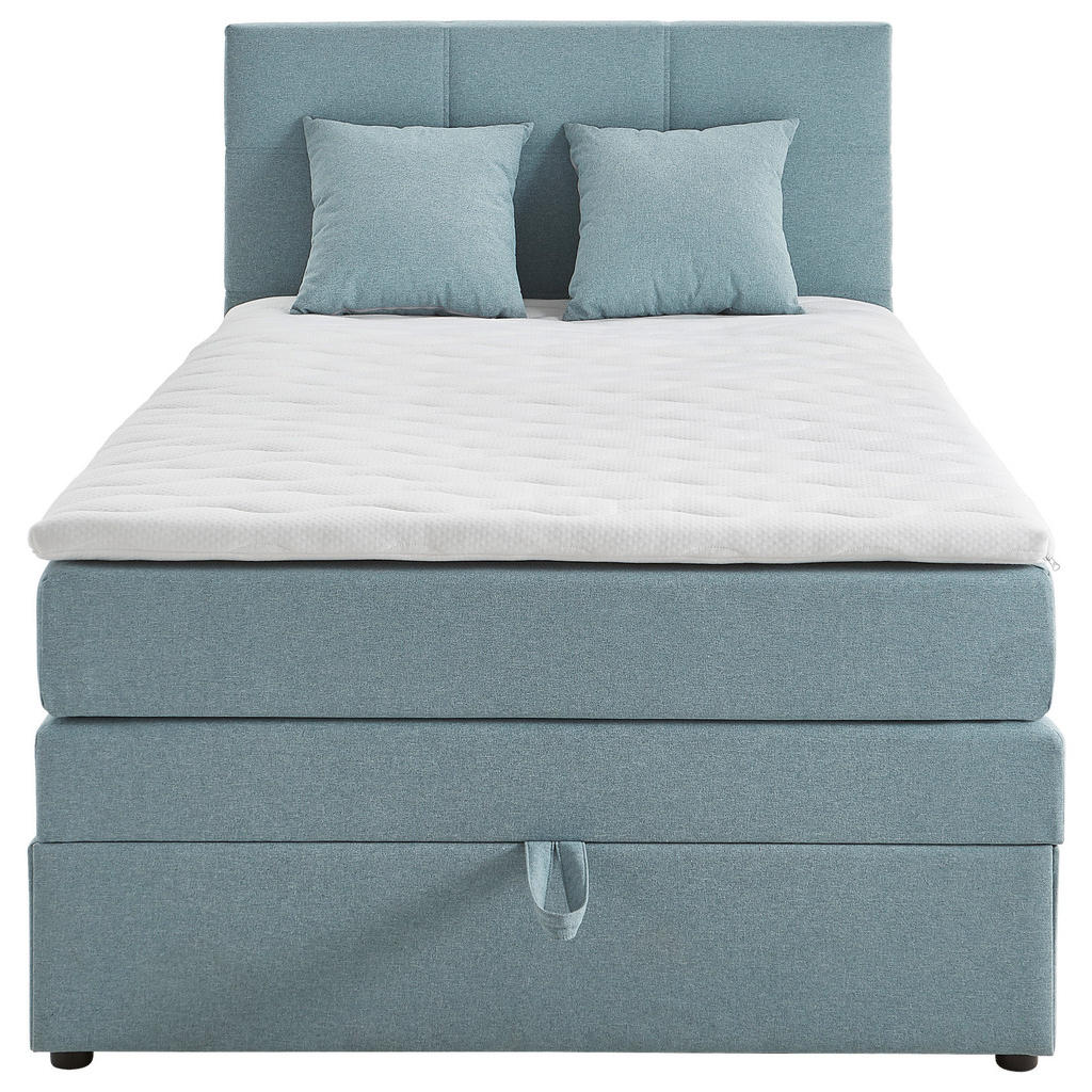 POSTELJA BOXSPRING 90 cm x 200 cm , tekstil svetlo modra - slika 6