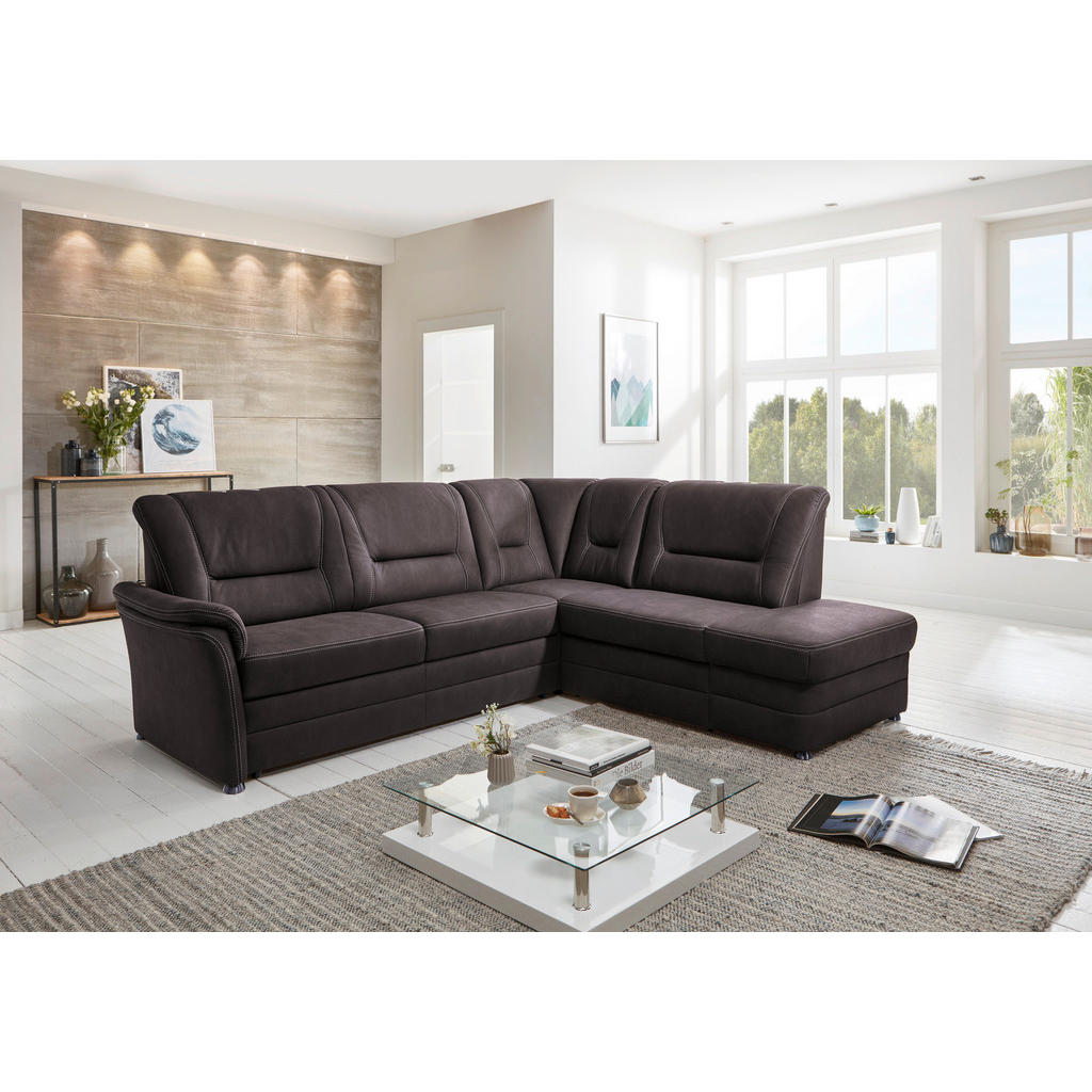 SEDEŽNA GARNITURA, mikrovlakna rjava