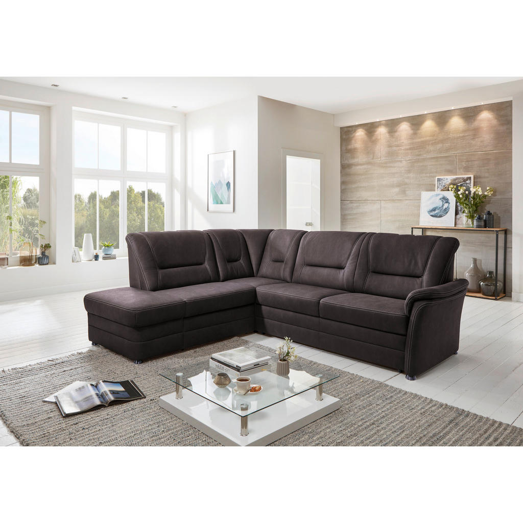 SEDEŽNA GARNITURA, mikrovlakna rjava