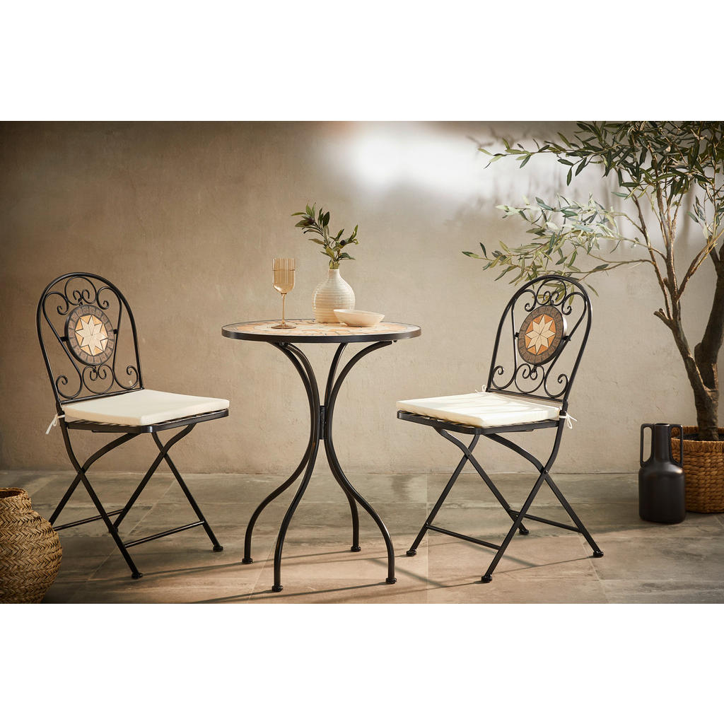 SET ZA BALKON kovina, tekstil, kamen  večbarvno, črna večbarvno, črna večbarvno, črna, bela