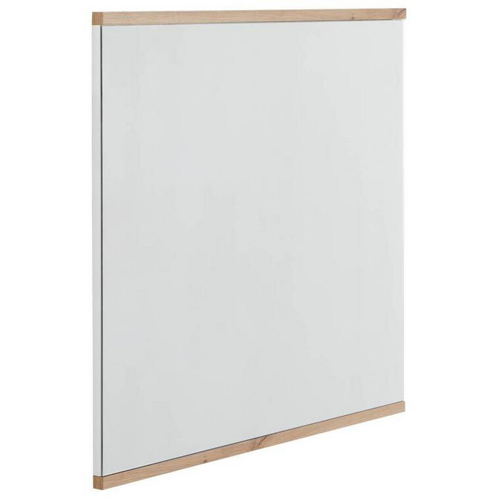 STENSKO OGLEDALO, 85/75/2 cm steklo, leseni material - slika 3