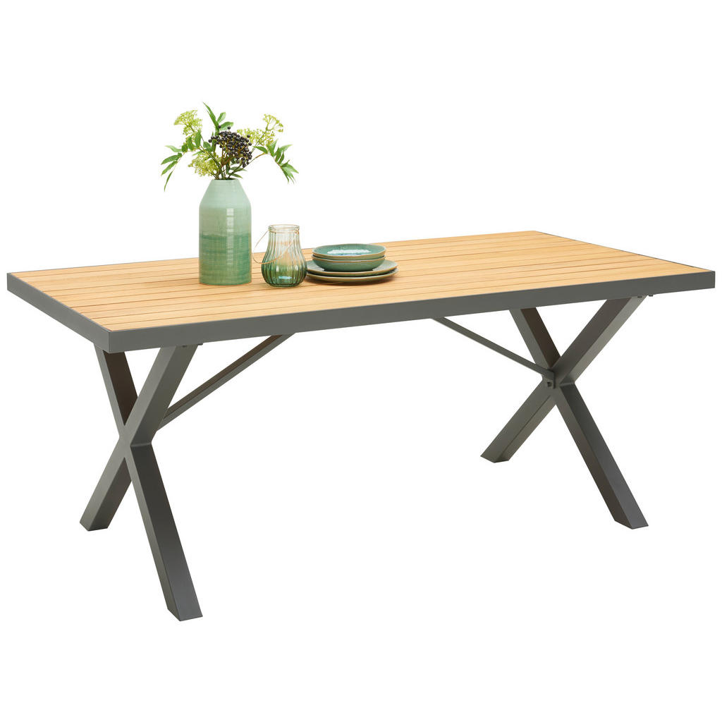 VRTNA MIZA les, kovina antracit, naravne barve