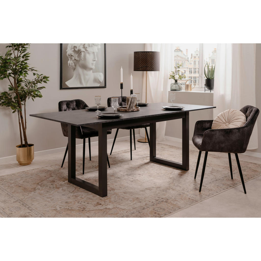 Alternative view of JEDILNA MIZA, antracit, barve skrilavca