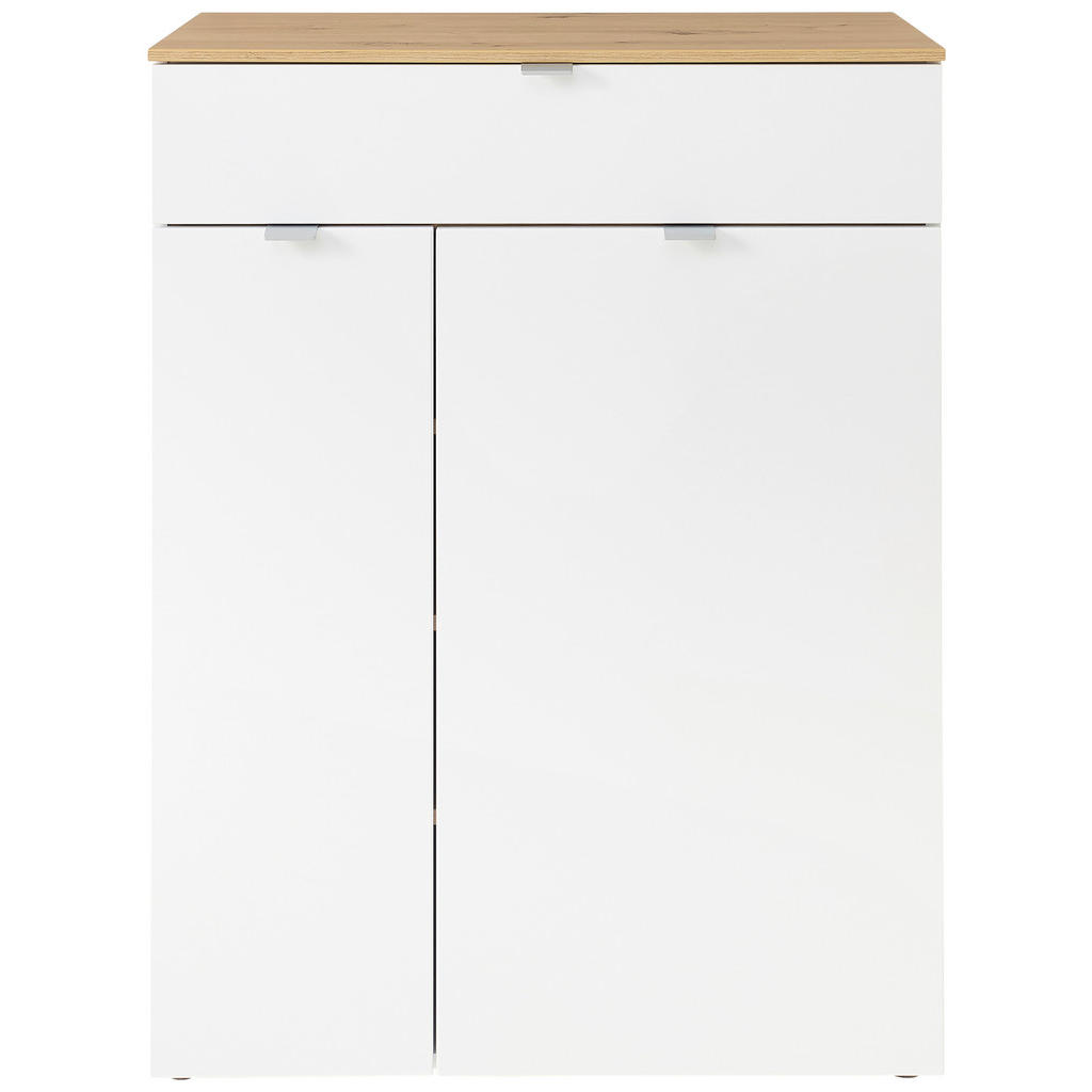 OMARA ZA ČEVLJE bela, hrast artisan