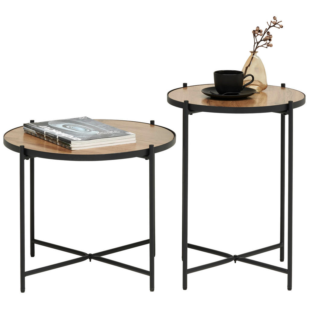 SET MIZIC, črna, barve hrasta