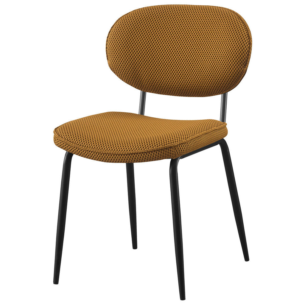 STOL, kovina, tekstil rumena, črna