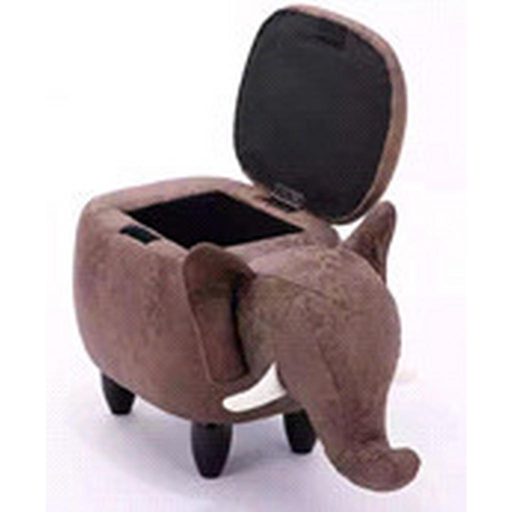 Alternative view of TABURE, les, tekstil rjava, naravne barve, bela