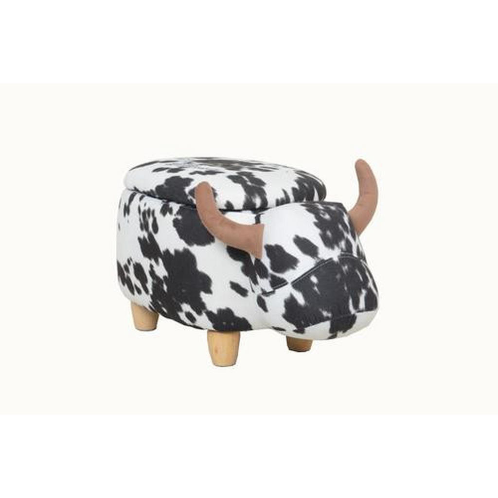 Alternative view of TABURE, les, tekstil rjava, naravne barve, črna, bela