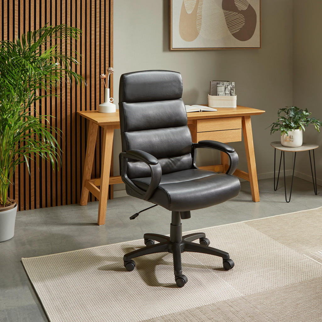 Alternative view of VRTLJIVI STOL kovina, umetna masa, tekstil črna