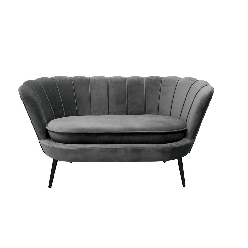 2-SED, siva, zlate barve les, kovina, tekstil