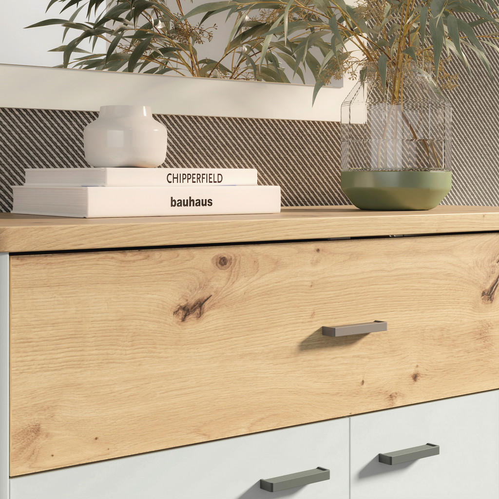 Alternative view of GARDEROBNA OMARA siva, hrast artisan