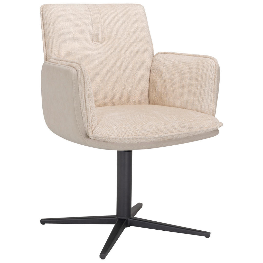 NASLANJAČ, kovina, tekstil bež