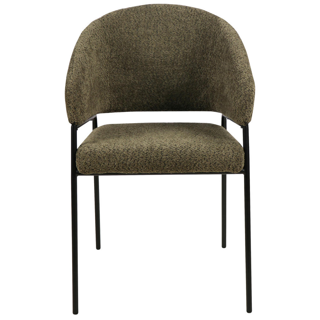 NASLANJAČ, les, kovina, tekstil zelena