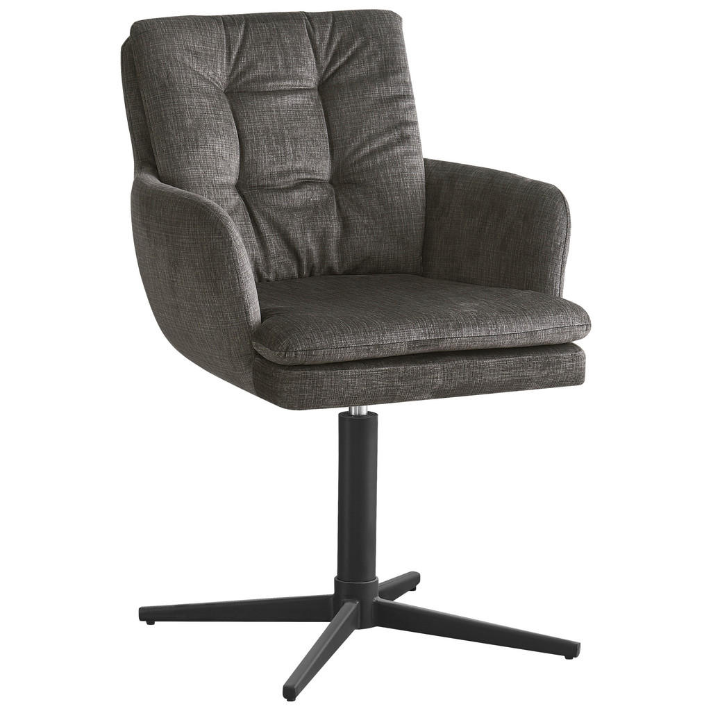 NASLANJAČ, kovina, tekstil siva, črna