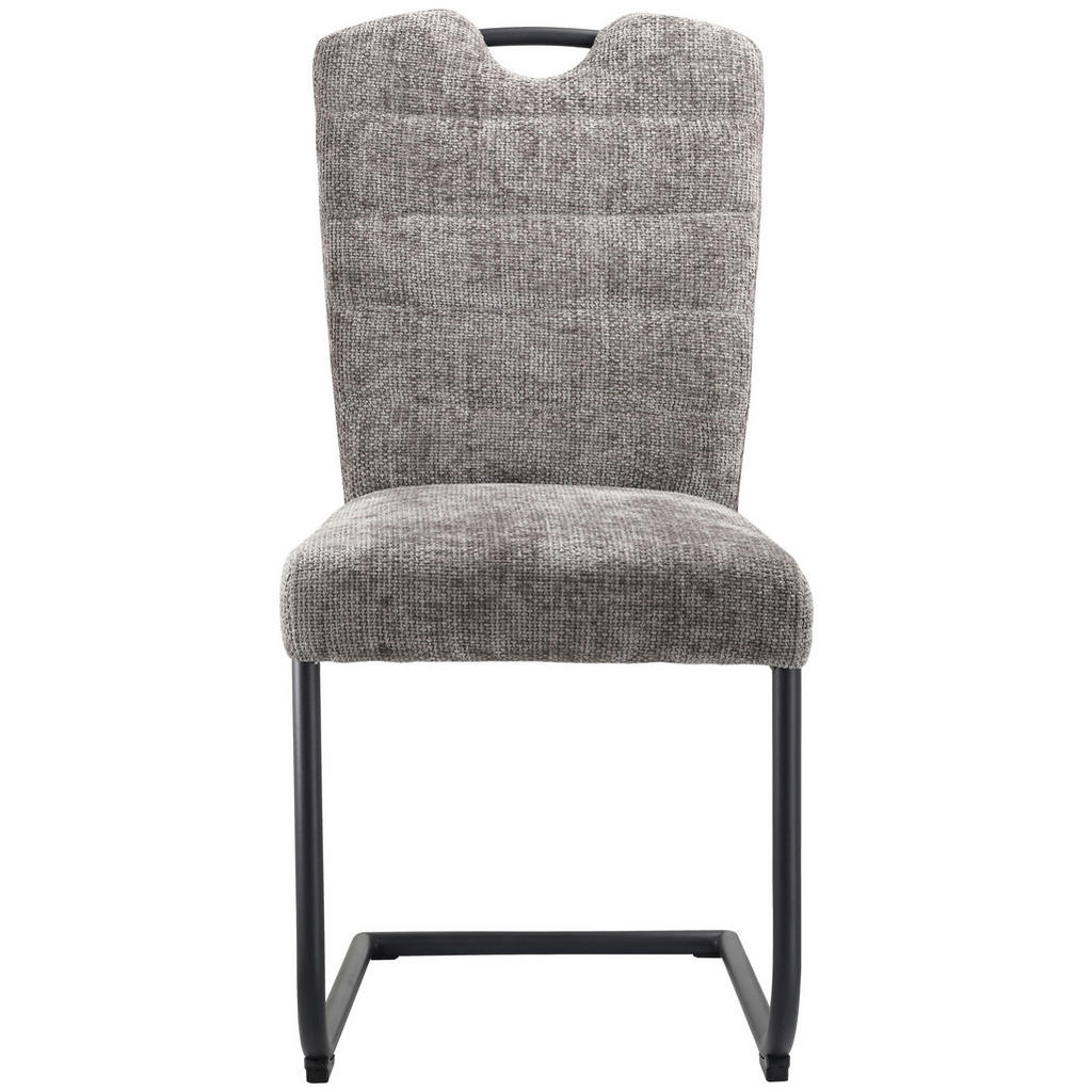 Alternative view of NIHAJNI STOL, kovina, tekstil siva, črna