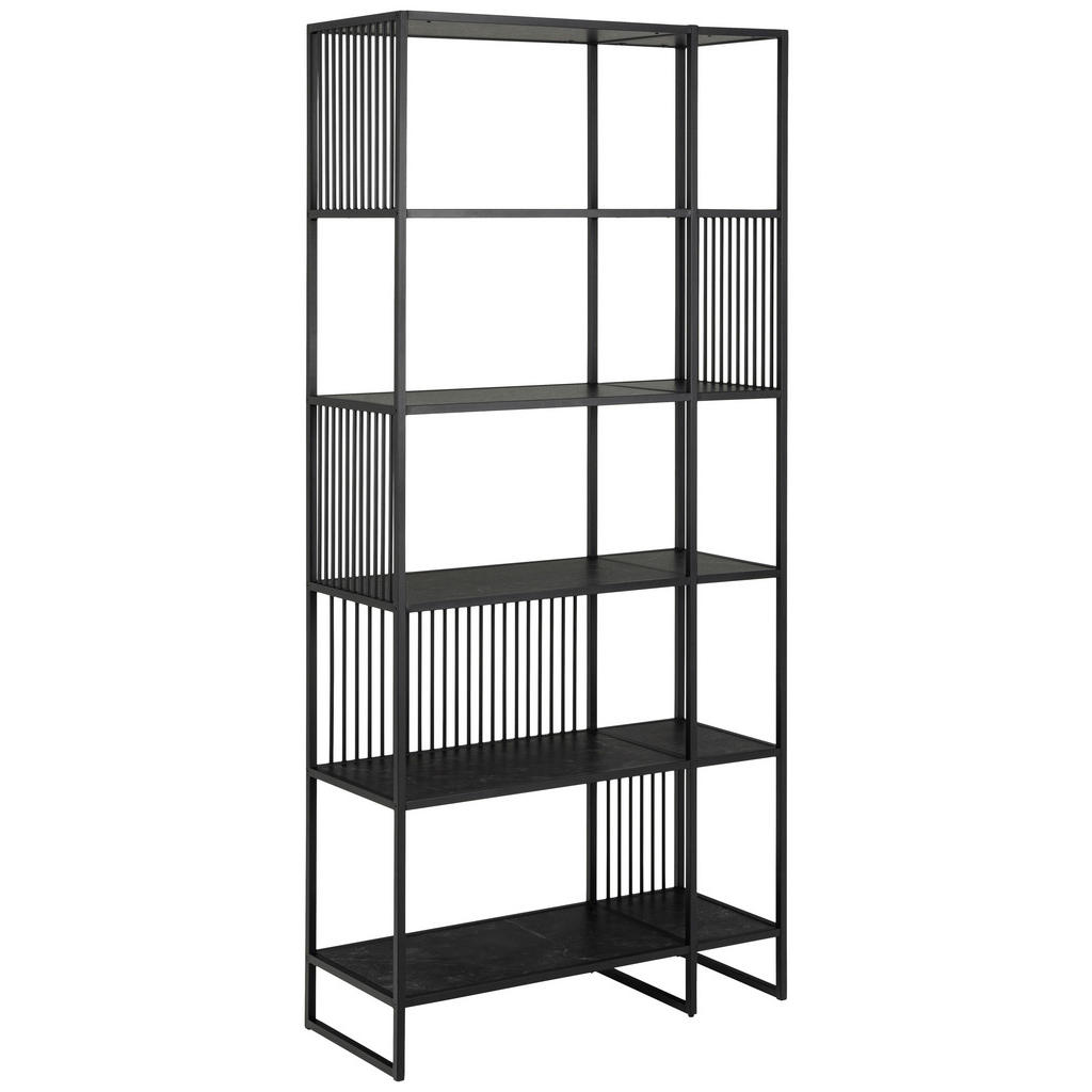 REGAL 85/185/35 cm črna