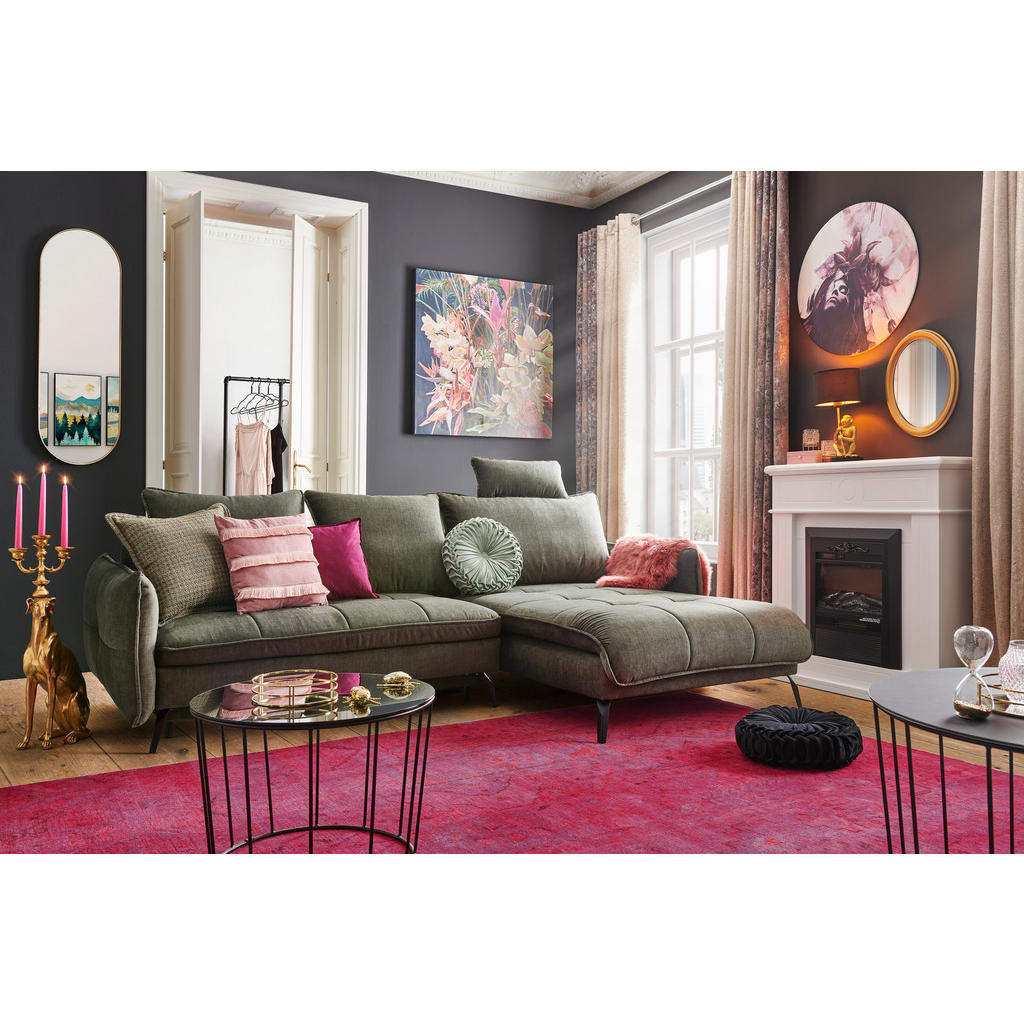 Alternative view of SEDEŽNA GARNITURA, gladka tkanina olivno zelena