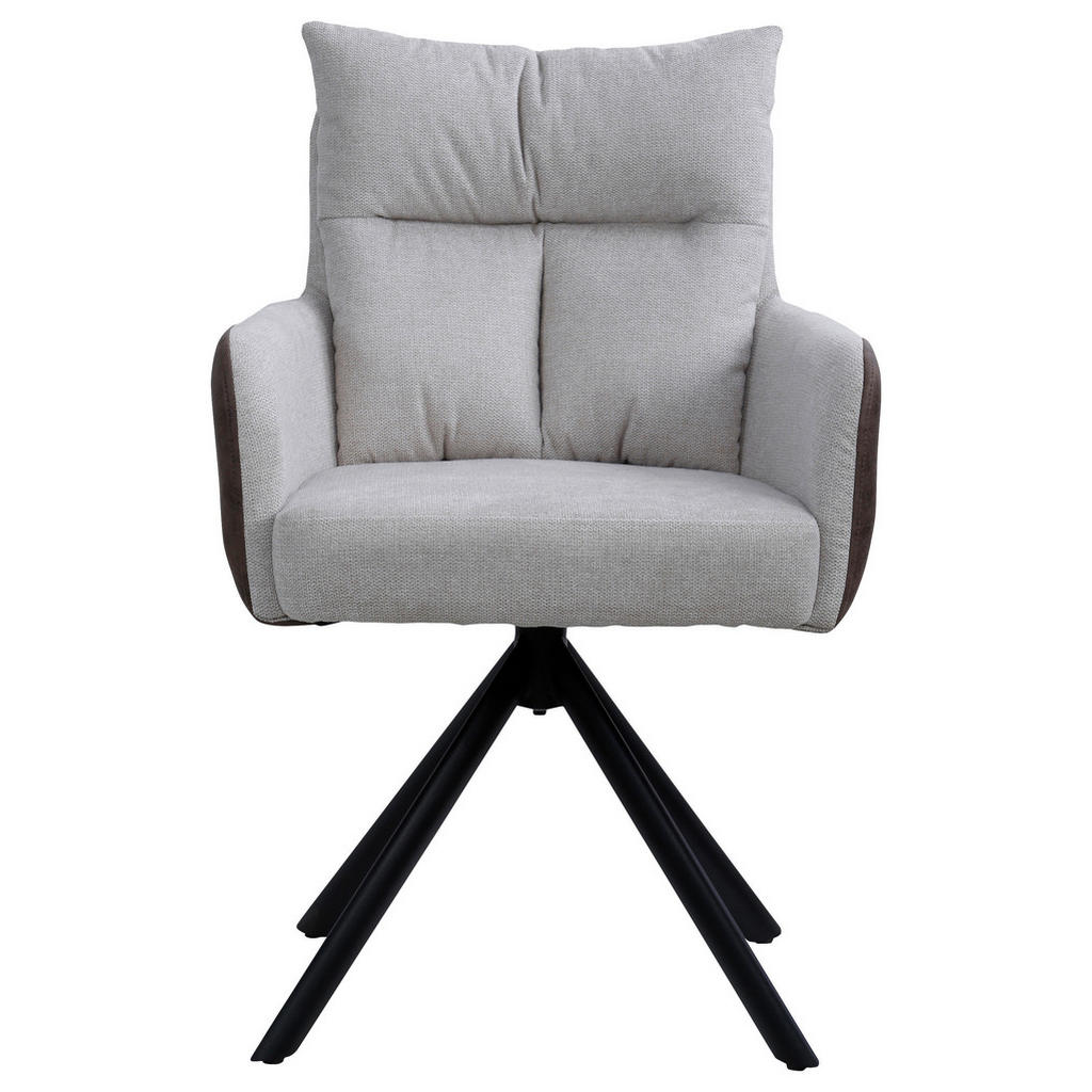 NASLANJAČ, kovina, tekstil naravne barve, črna