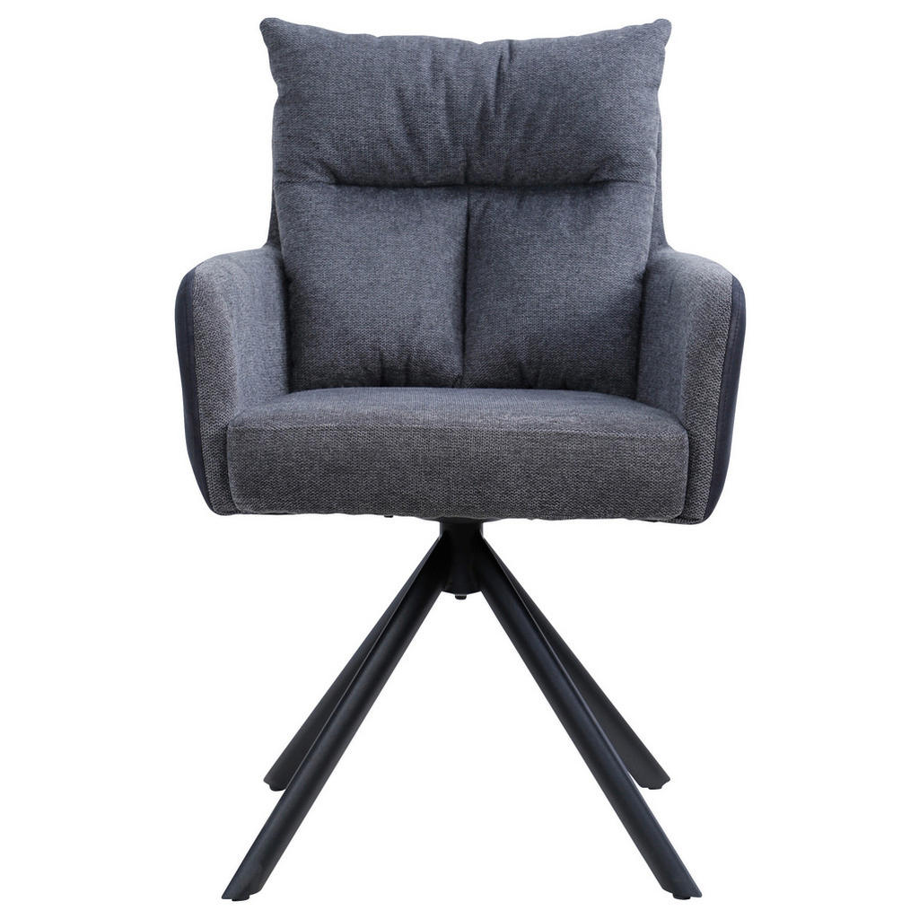 NASLANJAČ, tekstil, kovina temno siva, črna