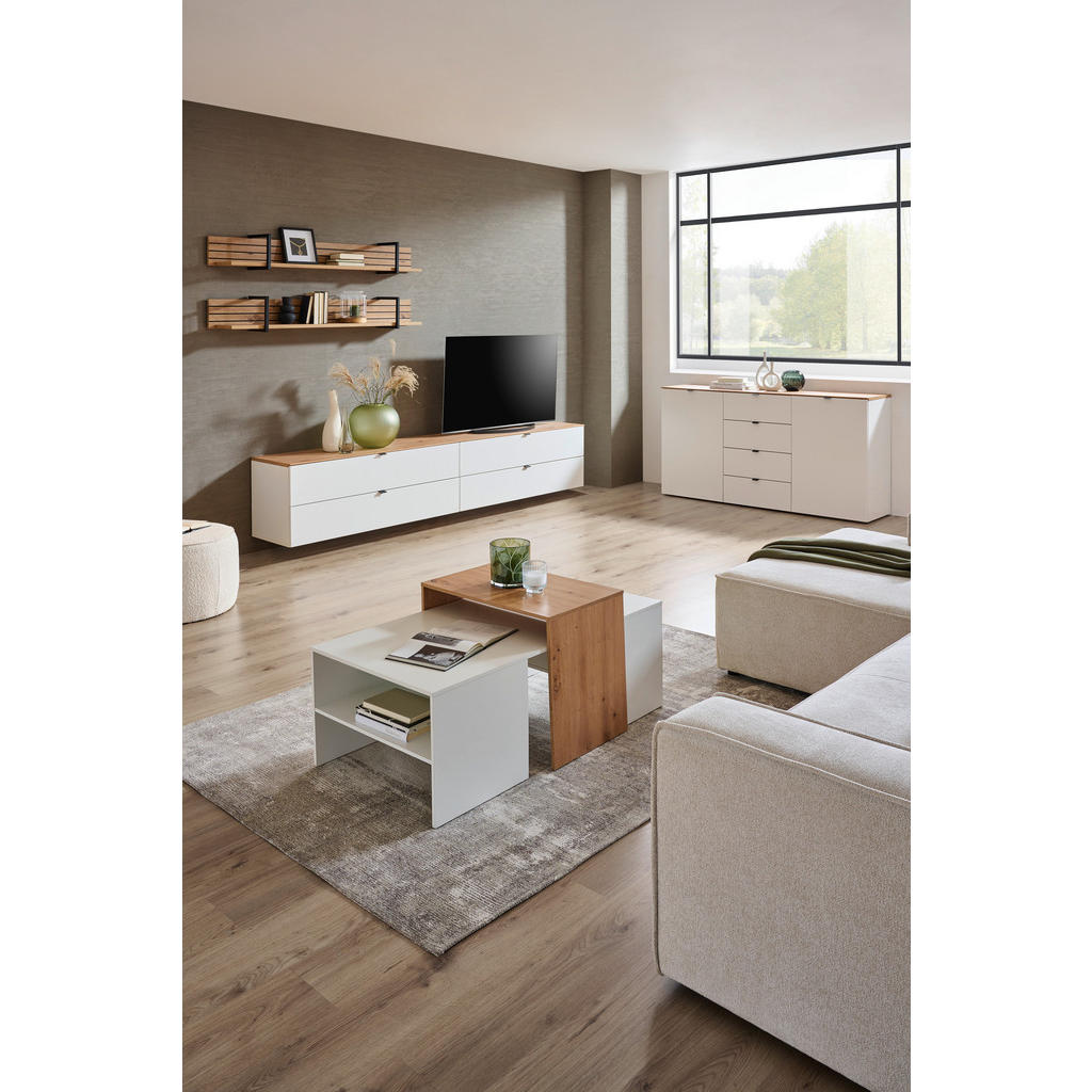 Alternative view of REGAL 280/174/44 cm bela, hrast artisan