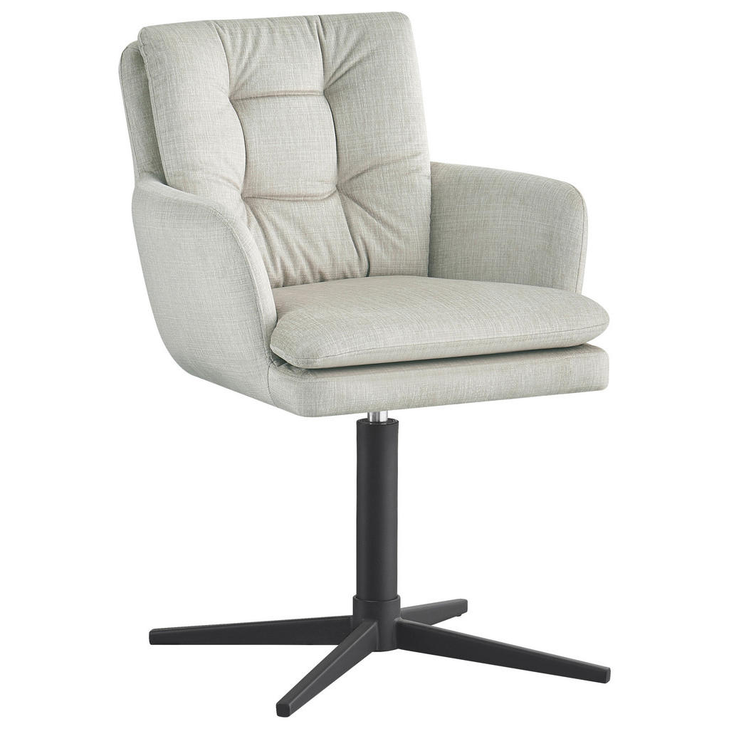 NASLANJAČ, kovina, tekstil črna, bež