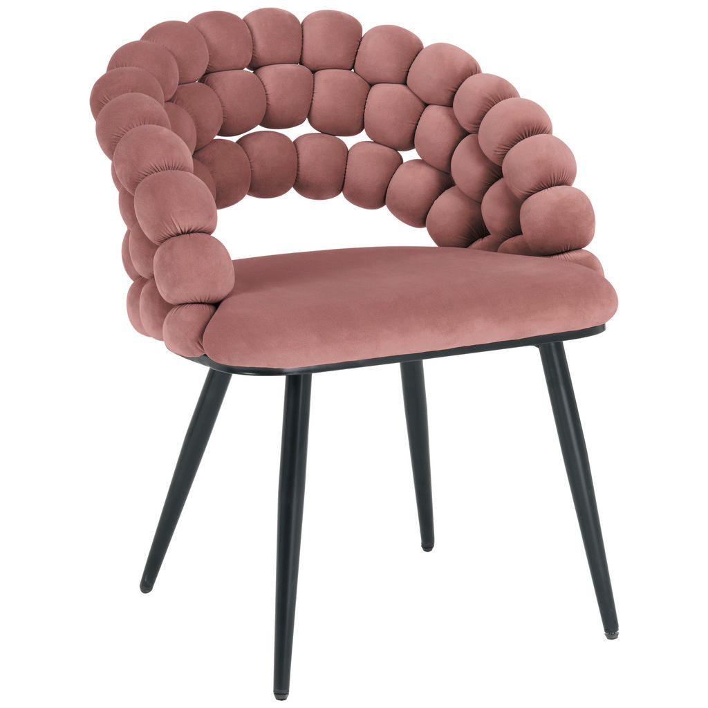 NASLANJAČ, kovina, tekstil roza, črna