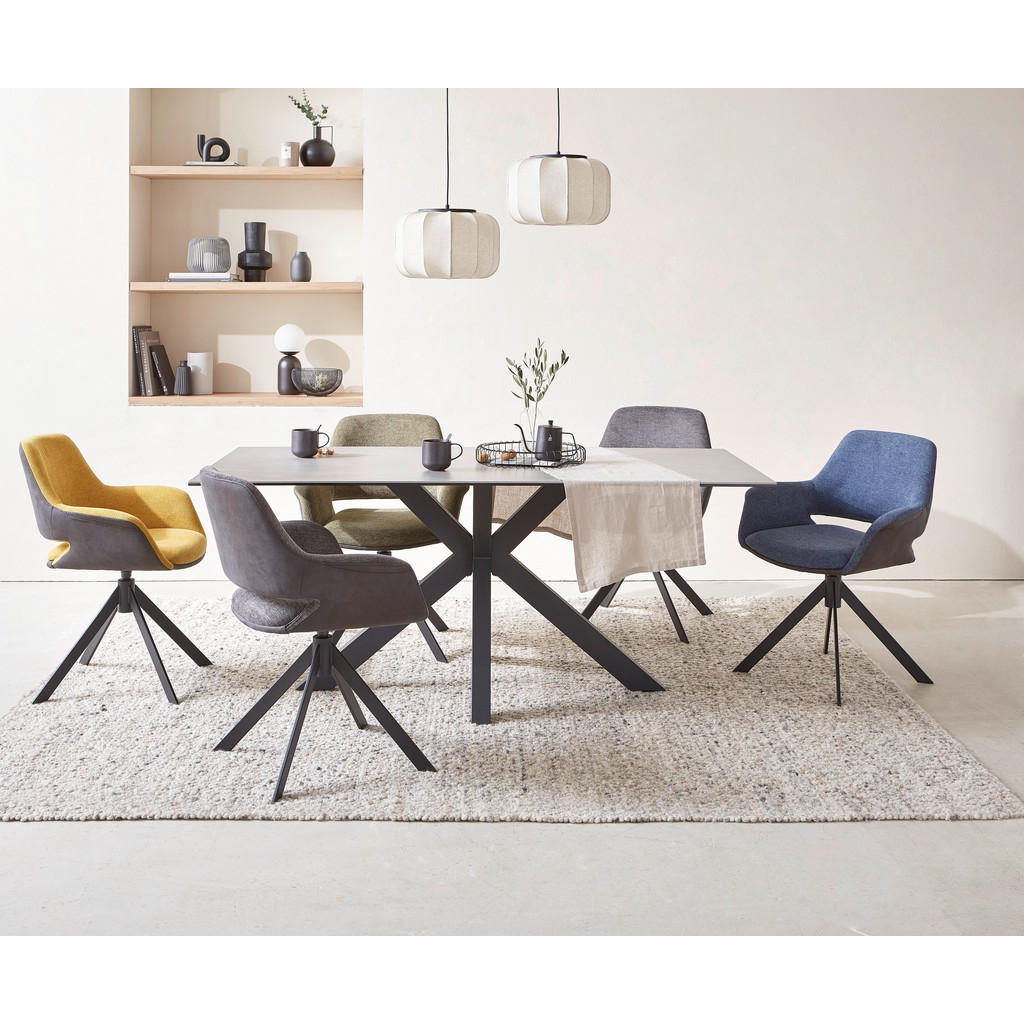 Alternative view of NASLANJAČ, kovina, tekstil siva, črna, temno siva