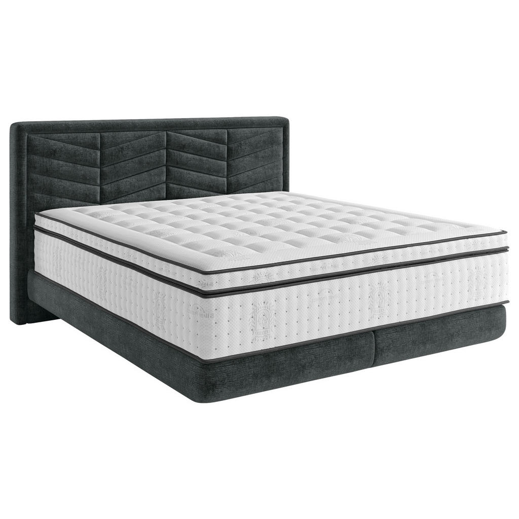 POSTELJA BOXSPRING 160 cm  x 200 cm , tekstil črna
