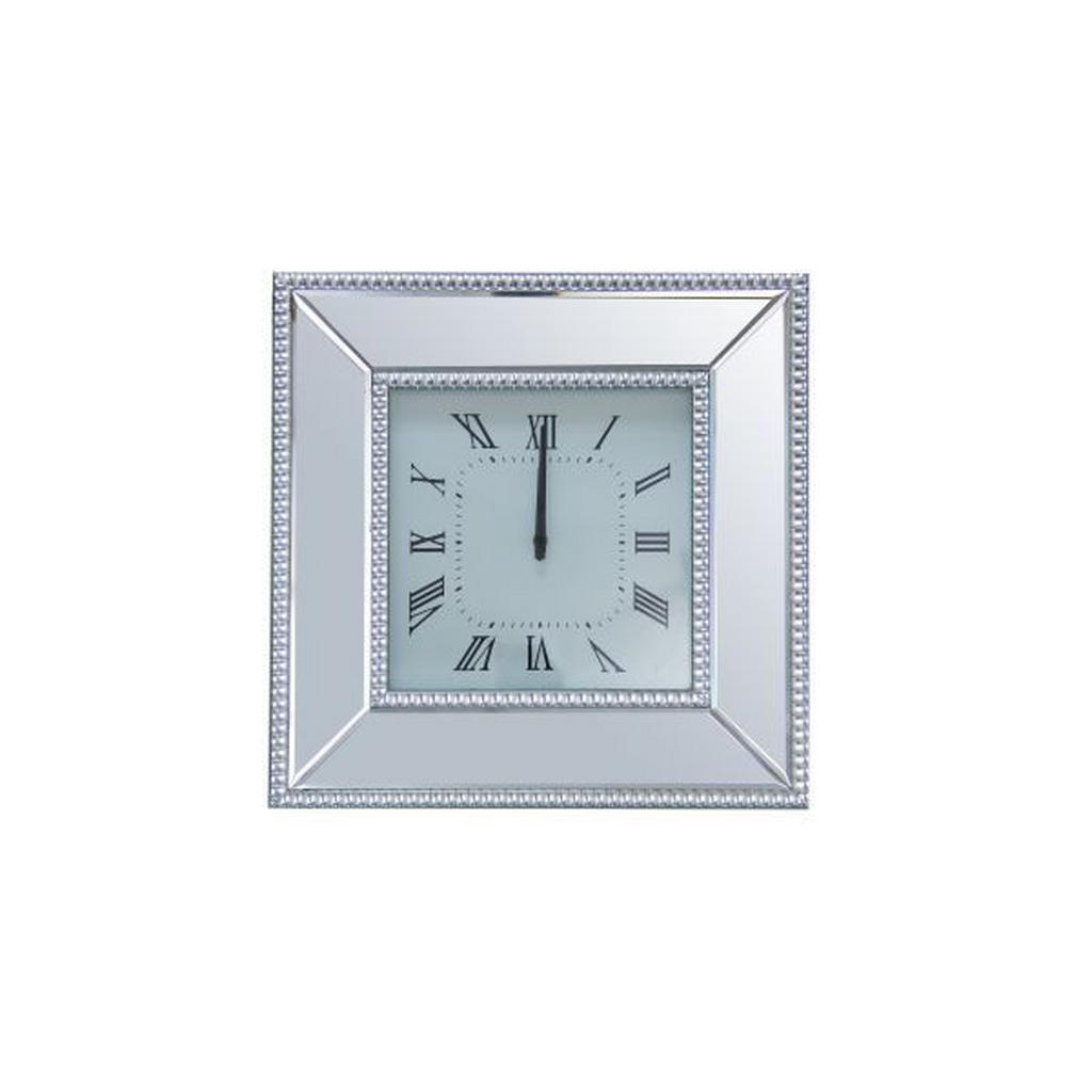 STENSKA URA srebrne barve