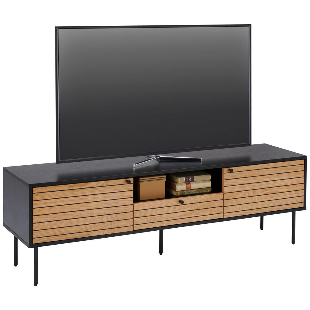 NIZKA OMARICA črna, barve hrasta