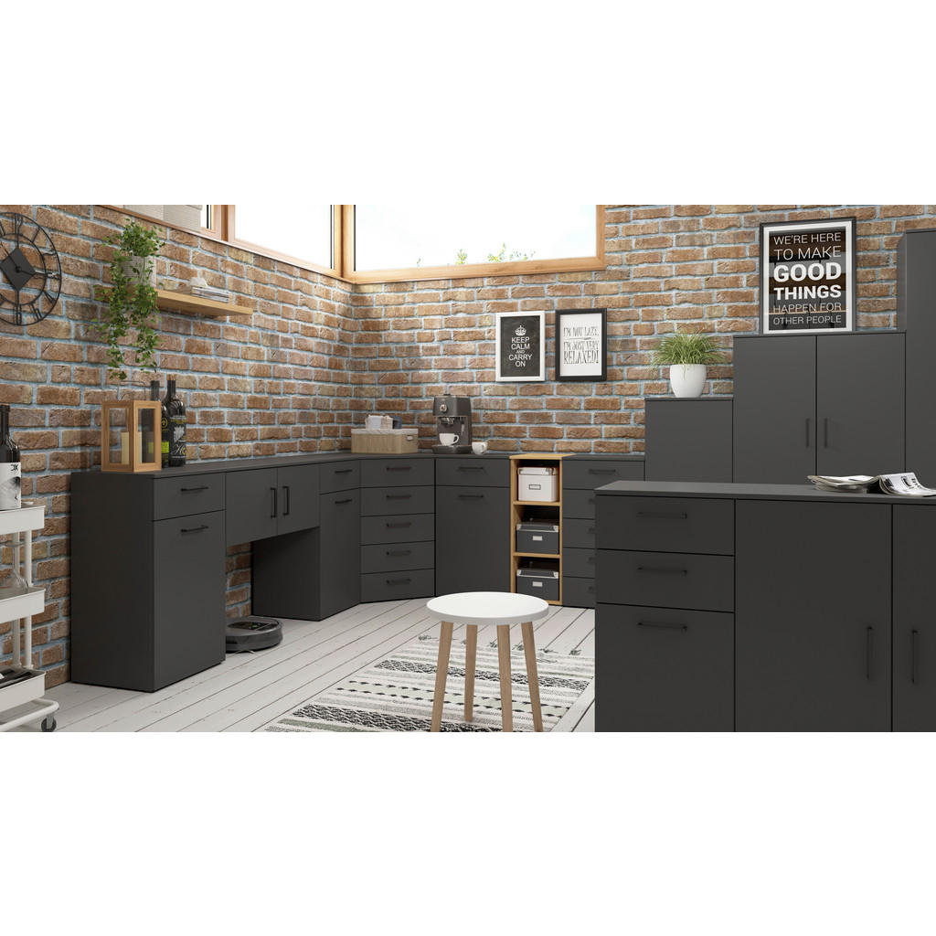 REGAL 30/115/40 cm barve grafita - slika 6