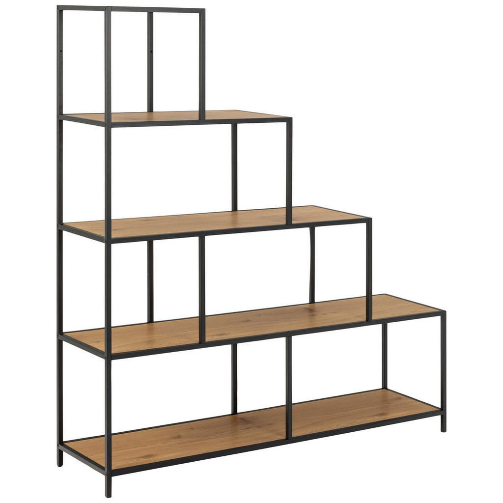 SOBNA PREGRADA 135/150/35 cm črna, barve hrasta