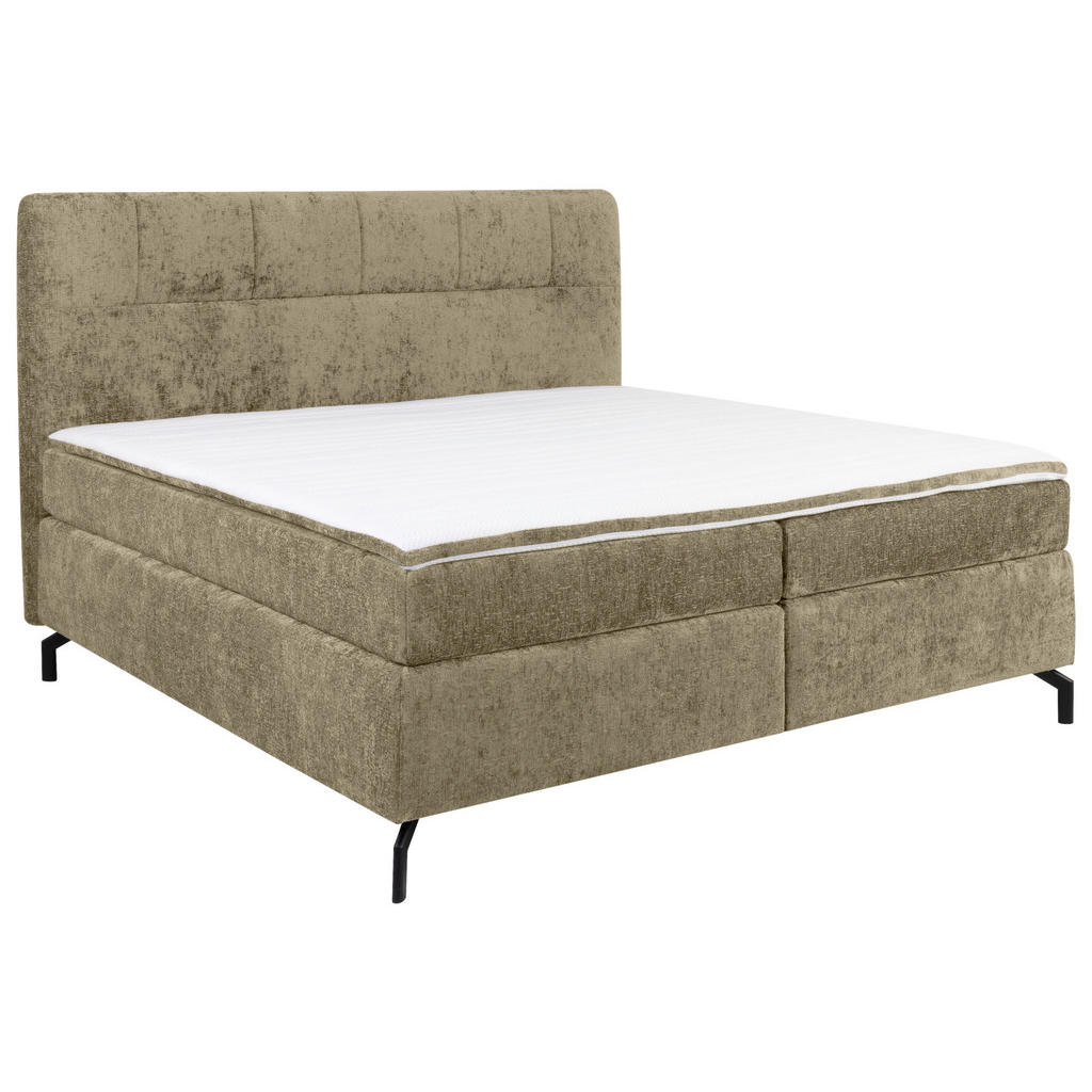 POSTELJA BOXSPRING 160 cm  x 200 cm , tekstil barve kapučina