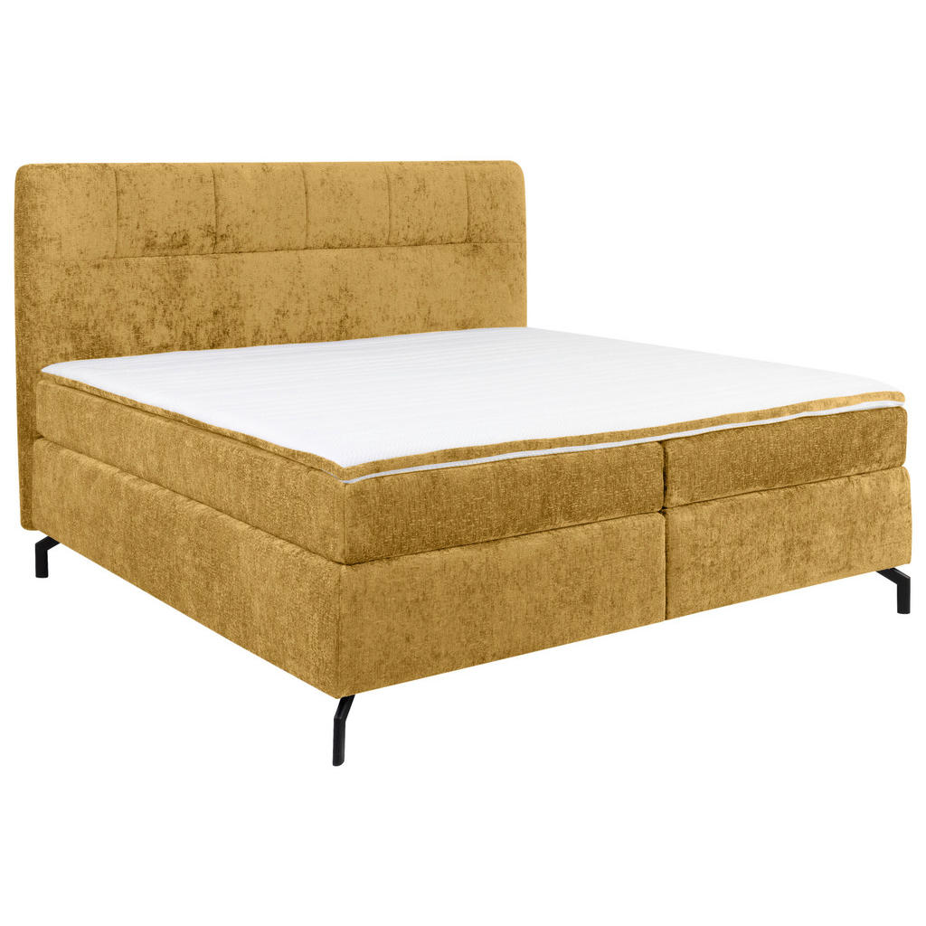 POSTELJA BOXSPRING 160 cm  x 200 cm , tekstil barve karija