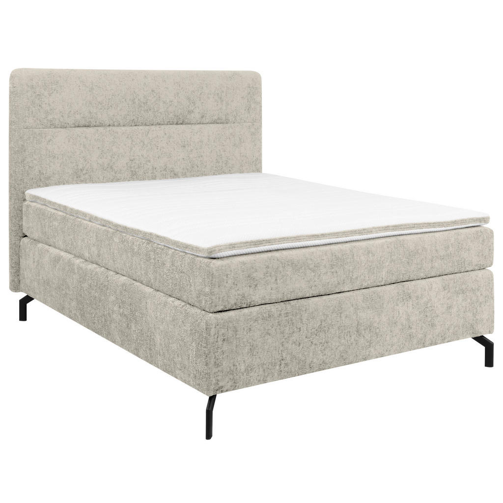 POSTELJA BOXSPRING 140 cm  x 200 cm , tekstil bež