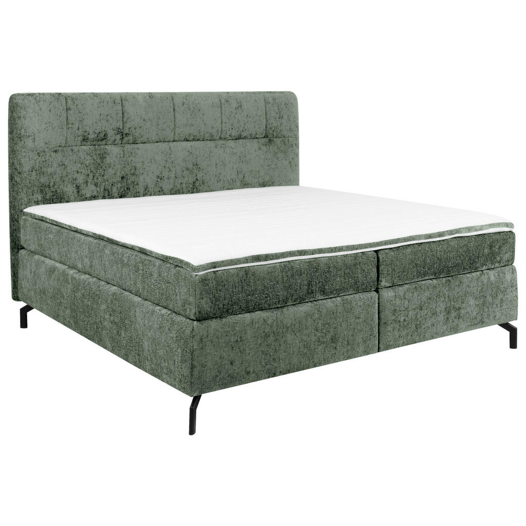POSTELJA BOXSPRING 160 cm  x 200 cm , tekstil meta zelena