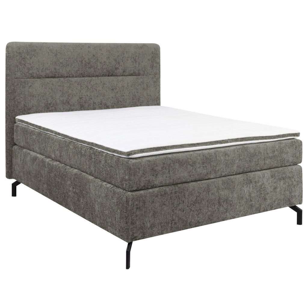 POSTELJA BOXSPRING 140 cm  x 200 cm , tekstil siva