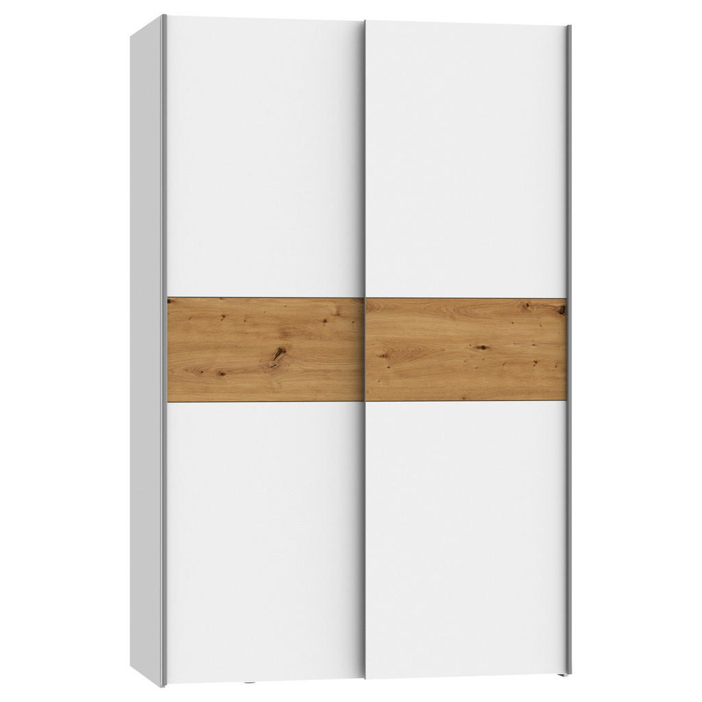 OMARA Z DRSNIMI VRATI, bela, barve hrasta